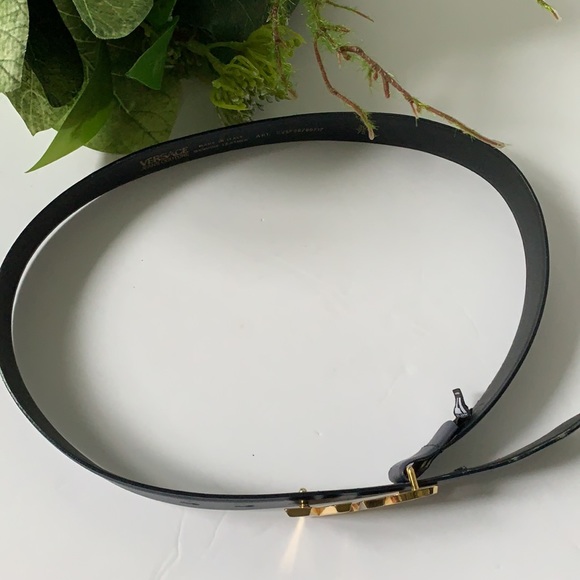 Vintage AUTHENTIC Versace Jeans Couture navy blue belt size XXS-XS - Picture 4 of 7